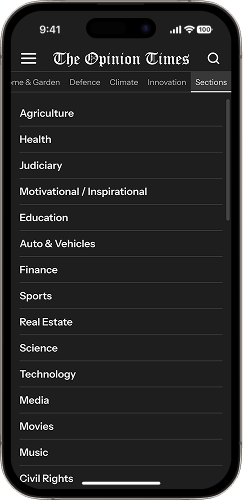 Browse topics screen